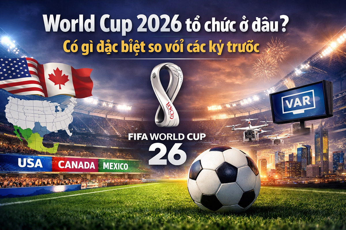 World cup 2026 được tổ chức tại Mỹ, Canada và Mexico với quy mô lớn nhất lịch sử